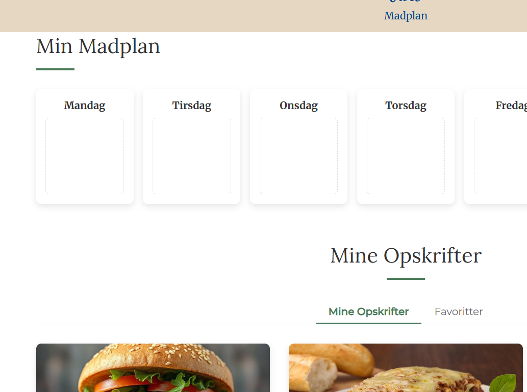 Simplicitet i madplanlægning